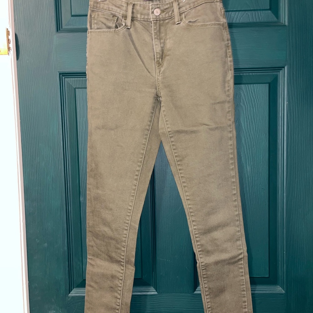 Olive Green Women's Jeans